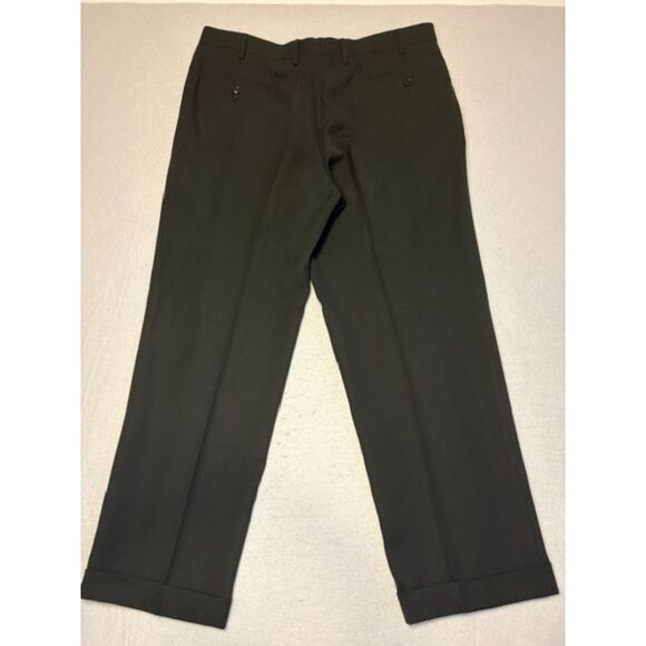 Lauren Ralph Lauren Other - Lauren Ralph Lauren Jet Black Dress Pants Mens 38x30 Cuffed Pleated Lightweight